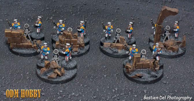 w40k-astra militarum-mordian-iron-guard-mortar-heavy-weapon-teams by odmhobby