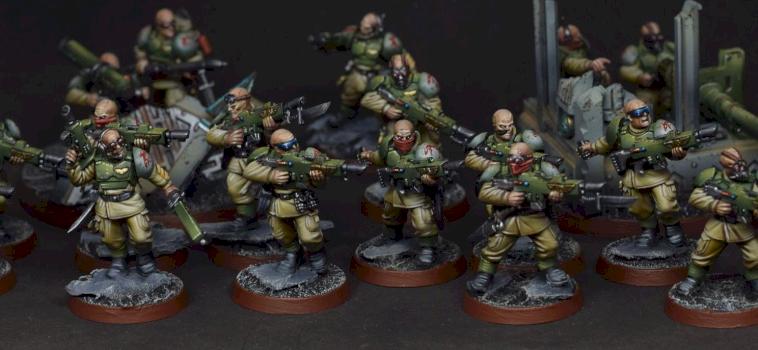 Genestealer Cult Guardsmen Hybrids by stalkerminsky