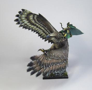 High Elf on Great Eagle from CMON by Wappellious