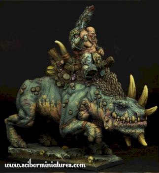 Ogre on War Rhino by Scibor