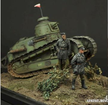 1:35 Polish FT17 Tank Crew 1920 by Scibor