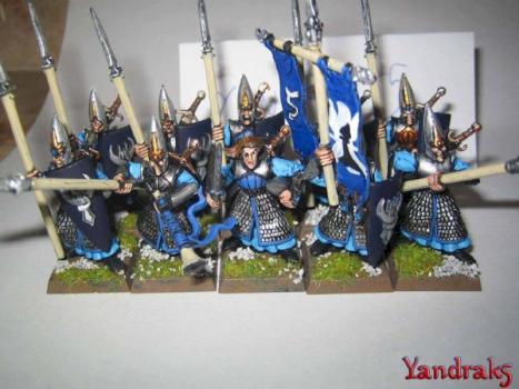 High Elf Spearmen Regiment by Yandrak5