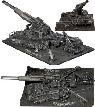 Converted Krieg Super Heavy Siege gun. by Warmaster Nice