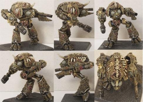 Converted Epic scale Nurgle Warhound Titan by Warmaster Nice
