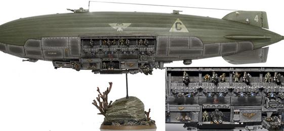 Epic scale Krieg Armoured Airship by Warmaster Nice