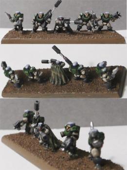 Converted Epic scale Dark Angels Scouts by Warmaster Nice