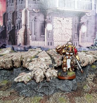 Blood Angels Captain Tycho by vitor