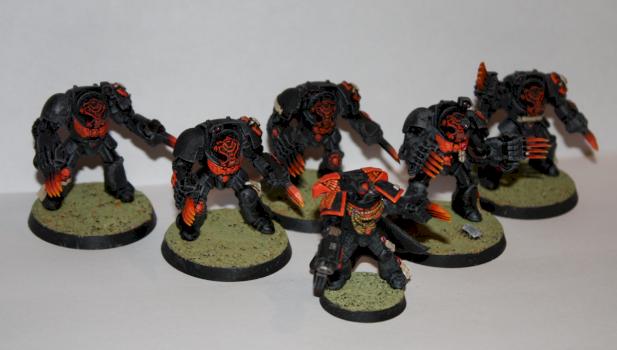 Space Marines Commander and Terminators by Heretic668