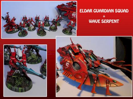 Saim Hann Eldar Guardian Squad by GhiaccioloPainting