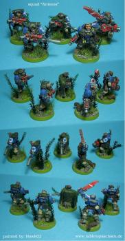 Ultramarines - squad Anteeos by Hawk02