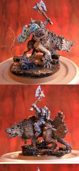 Wolf Lord on Thunderwolf space Wolves by turbo