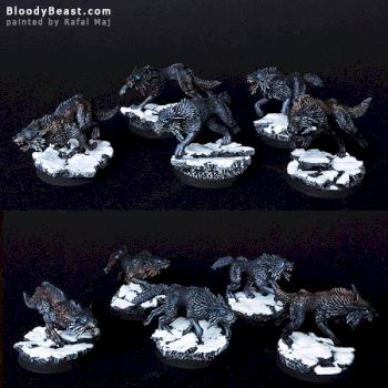 Space Wolves Fenrisian Black Wolf Pack by BloodyBeast.com