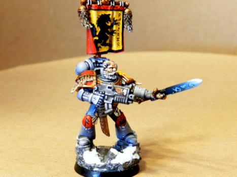 Grey Hunter with Power Weapon and Wolf Totem by Blood Claw
