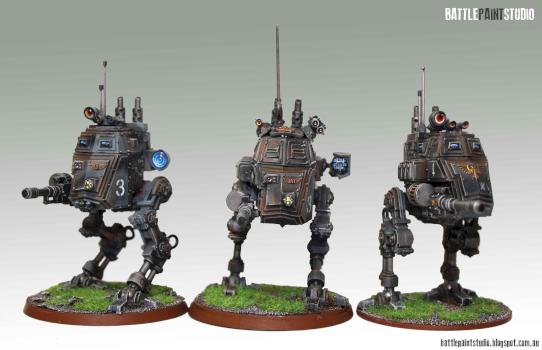 Imperial Guard Sentinels by BattlePaintStudio