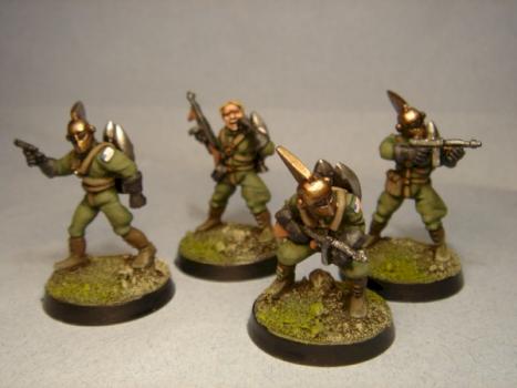 pulp miniature U.S rocket troops by majorsmith