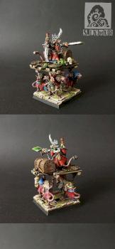 Skaven Warlord on Warlitter by siny lemur