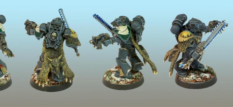 Wolf Guard Battle Leader by mercbat