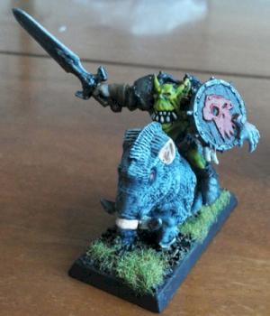 Orc Boar Boyz Champion by Troll Panzuto