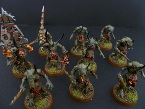 Nurgle Plaguebeabers by Oplatan