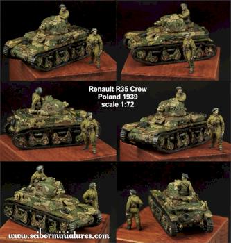 Renault R35 crew 1:72 by Scibor