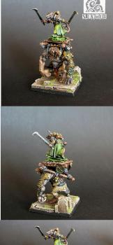 Skaven WARLORD ON BONEBREAKER by siny lemur