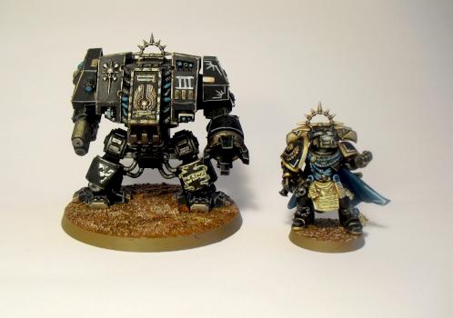 Spaces Marines Army - Dreadnought and Captain by Ismaël A