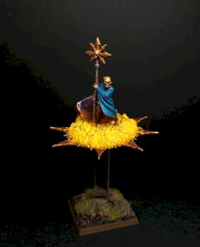 Chaos Sorcerer on Disc of Tzeentch by Mortighaar Minis