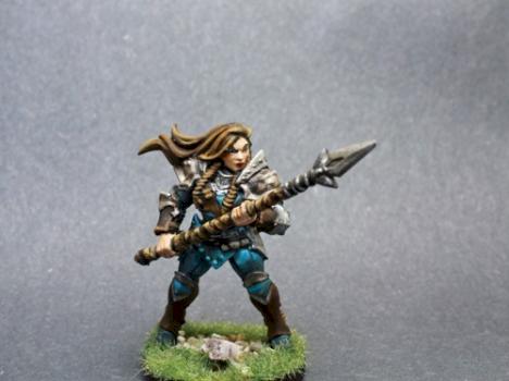 Dungeon Miniatures 3d Female Barbarian by superbug983