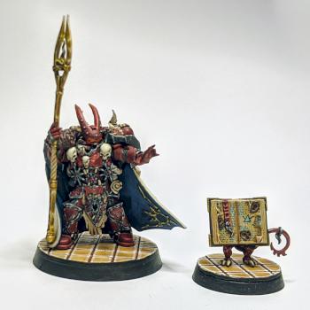 Word Bearers Sorcerer with force stave and familiar by MaliGn