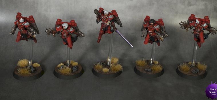 Sisters of Battle Seraphim Squad, Order of Bloody Rose by Lucky Monster Painting