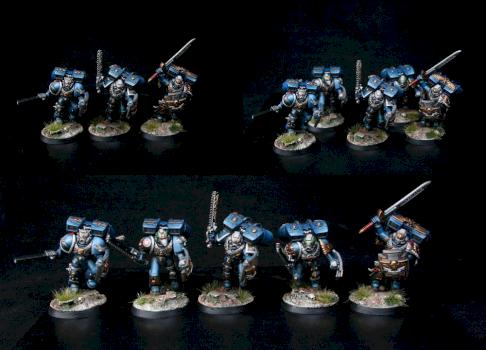 Ultramarines Veteran Assault Squad by goblet
