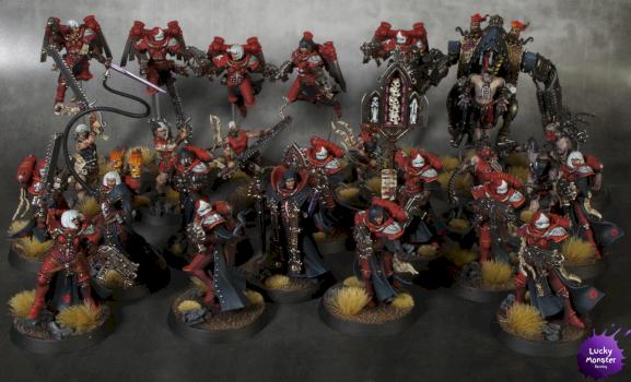 Sisters of Battle Army, Order of Bloody Rose by Lucky Monster Painting