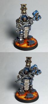 grey knights.brother captain. conversion by svarogminiatures