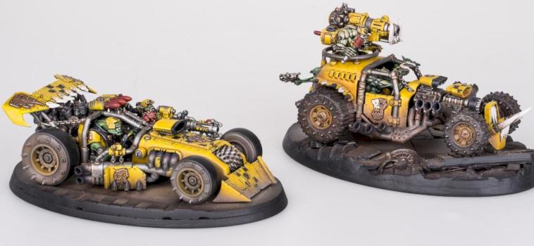 BoomBlasta and Shokjump Dragsta, Ork Buggies by Slimak