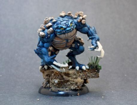 Dungeon Miniatures 3d Blue Clawed Slaad by superbug983