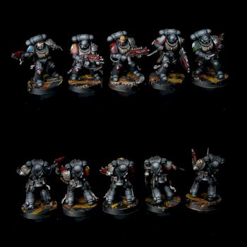 Primaris Deathwatch Intercessor Squad by goblet
