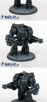 Leviathan Dreadnought with Storm Cannons by MadFlyArtStudio