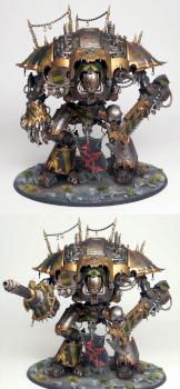 Warhammer 40k Iron Warriors Chaos Knight Desecrator Fully Magnetised by Jambot