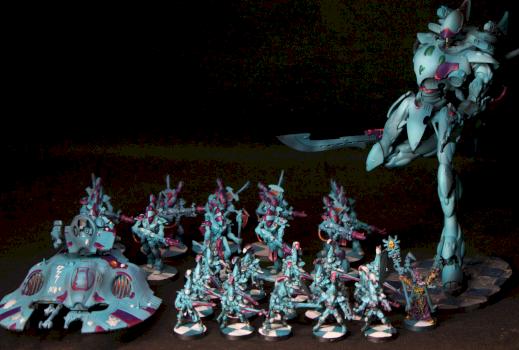 Eldar chess army by Czopsquad