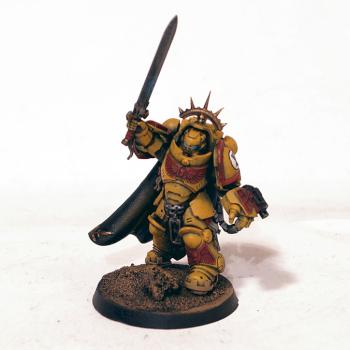 Imperial Fists Primaris Gravis Captain by Grim Factorum