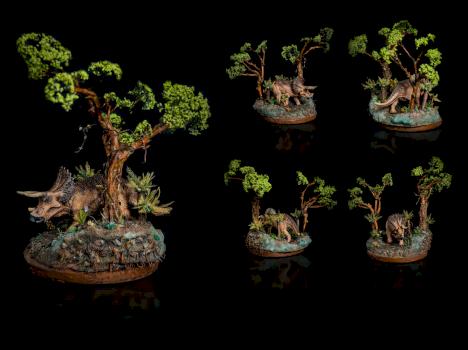 Triceratops Diorama by Vectorum