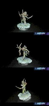 Naga Queen, Warthrone Avatar of War by WaylanderPaint