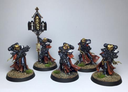 sisters of battle squad by svarogminiatures
