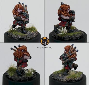 Agnus The Angry Bagpiper by KujoPainting