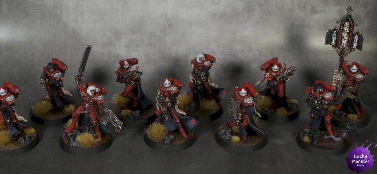 Sisters of Battle Squad, Order of Bloody Rose by Lucky Monster Painting
