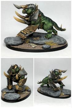 Warhammer Chaos Gorebeast Converted Daemonic Mount by citybitch