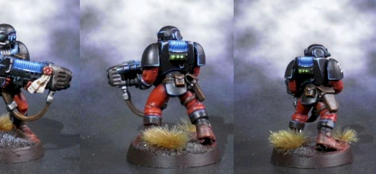 Warrior acolyte with plasma gun by Achosyte