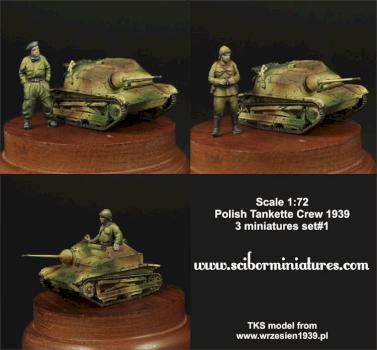 Polish Tankette TKS crew - 1:72 scale by Scibor