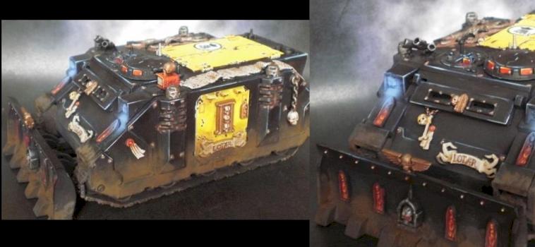 Space marines rhino for chaplain by Achosyte