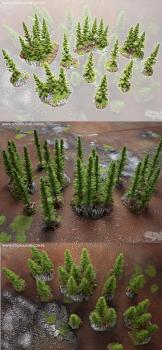 bestseller CONIFEROUS FOREST BOX, 25x trees by studiolevel